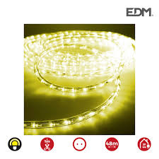 Find 2 wire rope light manufacturers from china. Led Rope Light 2 Wire Static 230v Dia 13mm Horizontal Bulb 30 Bulbs Per Meter Yellow Led Roll Euro Mts Edm Product