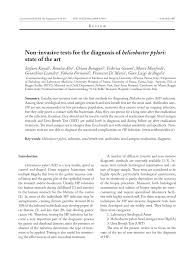 A microbial biorealm page on the genus helicobacter pylori. Pdf Non Invasive Tests For The Diagnosis Of Helicobacter Pylori State Of The Art