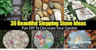 Remember whatever wire/cable you use, make sure it's strong enough to keep the weight of the rocks. Garden Stepping Stones 30 Beautiful Ways To Decorate Your Garden