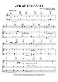 Life Of The Party Piano Sheet Music By Shawn Mendes At Onlinepianist Piano Sheet Music Sheet Music Trumpet Sheet Music
