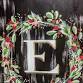 Christmas Wreath Monogram event in Webster Groves, MO