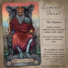 The presence of each card influences all of the cards spread before you. The Emperor The Luminous Tarot Brigid Ashwood