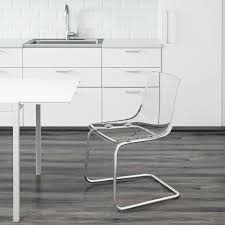 Tobias Chair Clear Chrome Plated Ikea In 2020 Clear Chairs Clear Desk Chair Acrylic Chair