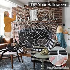 Buy spider deocration party decorations and get the best deals at the lowest prices on ebay! Umiku 140 Halloween Spider Web 50 Fake Spider Decorations Giant Spider Web Halloween Spider Decoration For Indoor Outdoor Halloween Decorations For Party Costume House Garden Yard Wall Bar Seasonal Decor Outdoor Holiday Decor