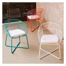 West Elm Soleil Metal Bistro Chair White 119 Liked On Polyvore Featuring Home Outdo Bistro Chairs Outdoor Pallet Furniture Outdoor Outdoor Dining Chairs