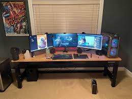 Diy keyboard tray | our finest dwelling workplace furnishings presents. 8ft Husky Workbench New Pc Desk Tired Of Cheap Ikea Desks So I Purchased A Work Bench That Can Support 3000lb Go Big Or Go Home On Sale 300 At Home Depot