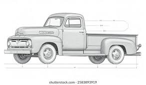 Image result for French Gray Medium 1950 Truck