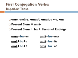 Ppt Conjugating Latin Verbs Imperfect And Future Tenses