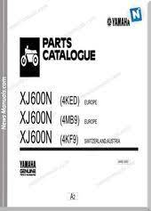 Yamaha Xj600 Parts Catalogue Parts Catalog Catalog Yamaha