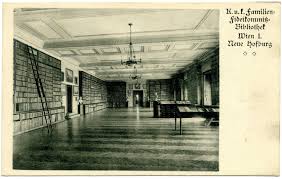 Ardıllık sırası (genellikle primogeniture ) kurucu tarafından belirlenmiştir. Wien Neue Burg Fideikommissbibliothek B I B L I O T H E K S P O S T K A R T E N