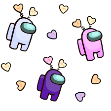 Among Us Purple White Pink Among Us Valentine Hat Sus Candy Hearts Valentines Wallpaper Iphone Valentines Day Drawing Valentines Wallpaper