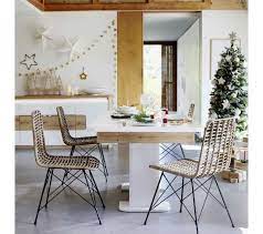 Empilable en rotin fauteuil/chaise en rotin naturel avec coussin dans la couleur miel. Chaise Rotin Capucine Naturel Noir Chaise But