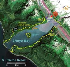 Die schäden, die ein tsunami beim vordringen verursacht, werden noch vergrößert, wenn die wassermassen wieder abfließen. Lituya Bay Alaska Satellite Image August 2001 Landsat With Download Scientific Diagram