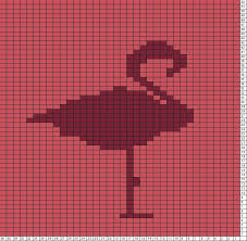 tricksy knitter charts flamingo knitting charts loom