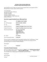 Pengarah bahagian pendidikan swasta kementerian pendidikan malaysia aras 2, blok e 2, kompleks e pusat pentadbiran kerajaan persekutuan 62604 putrajaya (u.p: Borang Pengesahan Kewangan Kementerian Pendidikan Malaysia Ranc Akbana
