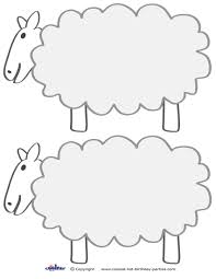 In this one we feature a sheep template. Medium Printable Sheep Decorations Coolest Free Printables