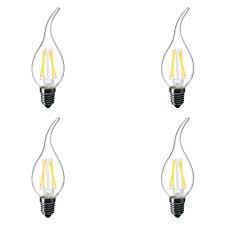Lastly, are the aftermarket halogen replacements (i.e. Strak Led 40w Equivalent Clear Filament 2700k Candlelabra Flame Tip E12 Cri90 Es Dimmable The Home Depot Canada