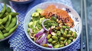 We Ll Be Back Soon Recette Saumon Marine Recette Poke Bowl Saumon Edamame