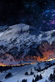 We have an extensive collection of amazing background images carefully chosen by our community. Mountain Night Sky Snow Blue Stars Nature 4k Wallpaper Best Wallpapers 58 Phone Wallpaper