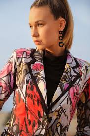 Dolcezza 74610 Jacket Love Heart Print