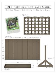 Diy Backyard Game Four In A Row The Home Depot Jeux En Bois Bricolage Et Loisirs Creatifs Jeux A Fabriquer