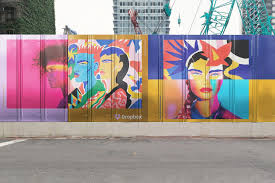 12 Mural Street Mockup Psd Mural Creative Market Design Branding Mockups