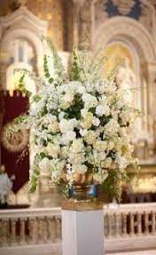 You can add a third arrangement in the front of the altar if you like for an additional $50. New Wedding Flowers Church Catholic Altars Ideas Church Wedding Flowers Church Wedding Decorations Church Flowers