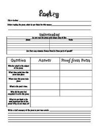 Poetry Analysis For Any Poem Poetry Analysis Poetry Analysis Worksheet Poetry Lessons
