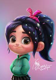 Artstation Wreck It Ralph 2 Vanellope Ying Hu Cute Disney Characters Cute Disney Wallpaper Disney Princess Drawings