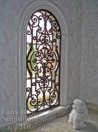 Windows Tableaux Designer Grilles Official Mfg Residential Site Faux Iron Window Iron Windows Arched Window Treatments