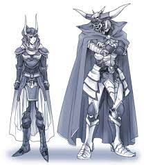 Illustrated garland, the villain from the first final fantasy game. Final Fantasy I Warrior Of Light And Garland Fantasy Warrior Final Fantasy Final Fantasy Xiv