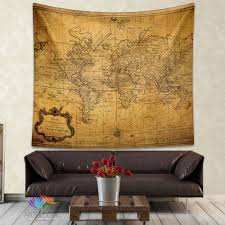 Enfen vintage old world map canvas wall tapestry with 6 hooks wall hanging decor 48x36 inches. Vintage World Map Wall Tapestry Steampunk Ancient World Map Wall Hanging Vintage World Map Wall Decor Vintage Map Wall Art Print In 2020 Map Wall Decor World Map Wall Decor World
