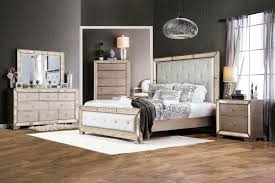 It doesn't have to be hard to achieve. Loraine Bedroom Set In Glam Champagne And Tufted Headboard