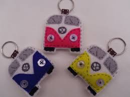 Camper Vans Porte Clef Porte Cle Feutrine