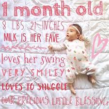 Hold your baby close to your face, supporting that wobbly head and neck, and tell her a story, ask questions,. 1 Month Old Baby Milestones