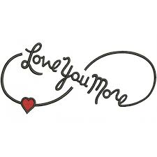 Love You More Infinity Symbol With Heart Filled Machine Embroidery Digitized Design Pattern Love You More Tattoo Pattern Tattoo Infinity Tattoo Designs