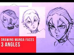 You will understand different techniques and how. How To Draw Manga Face 3 Different Angles Female Youtube