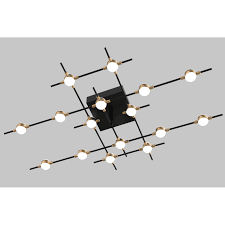 To connect your ceiling fan to existing wires, make sure that you have the right fan hardware and cut off the electricity leading to those wires. 16 Light Led Ceiling Pendant Black With Gold C Build Your Own Light