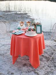 Coral Linen Tablecloth Wedding Tablecloths Beach Wedding Table Decor Peach Wedding Table Top Sal Beach Wedding Tables Coral Linens Coral Wedding Colors