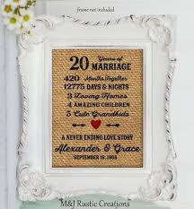 20th Wedding Anniversary Gift Custom Anniversary Gift 25th 26th 258 20th Wedding Anniversary Gifts Anniversary Gifts Wedding Anniversary Gifts