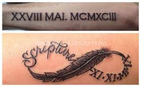 Diseño de tatuajes con números romanos de significado correcto. 50 Ideas De Tatuajes De Romanos Foto Y Significado Tattoos Para Mujer Hombre