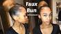 Braided Two Buns With Braiding Hair