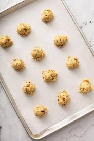 Now, regardless of what baking sheet you use, do not — let me repeat, do not — grease it. Ambrosia Cookies My Baking Addiction