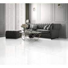 Regency White Polished Porcelain Tile Tile Floor Living Room White Porcelain Tile Living Room Decor Modern