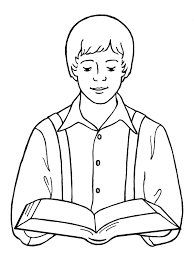 Primary 3 Lesson 4 Joseph Smith Reading Bible Bible Coloring Pages Bible Coloring Scripture Illustration