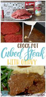 Crock Pot Cubed Steak Video Recipe Crockpot Cube Steak Cube Steak Recipes Beef Recipes Easy