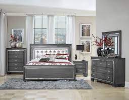 They can also make a space seem more expansive, so they're a great choice if your bedroom is on the small side. Allura Panel Bedroom Set W Led Lighting Gray Homelegance Furniture Cart