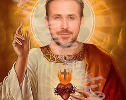 Ryan Gosling Parody Devotional Prayer Saint Candle