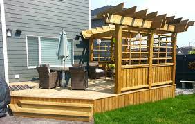 Check spelling or type a new query. Treated Deck With Custom Privacy Screen And Pergola Craftsman Deck Edmonton By Edmonton Custom Decks Houzz