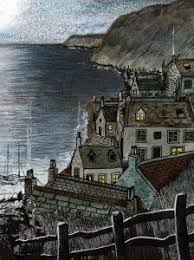 Under Milk Wood Poster Illustration Emilywallis Com Wood Illustration Illustration Art